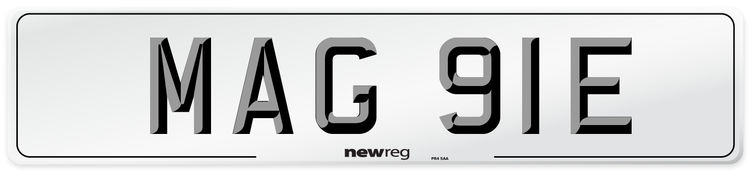 MAG 91E Front Number Plate