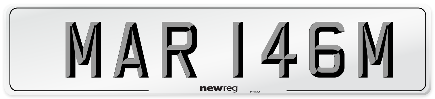 MAR 146M Front Number Plate