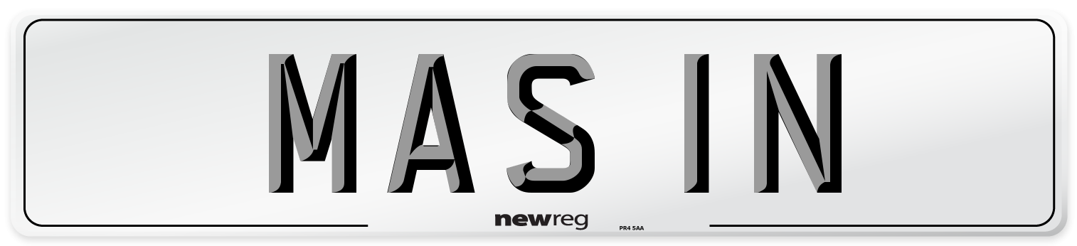 MAS 1N Front Number Plate