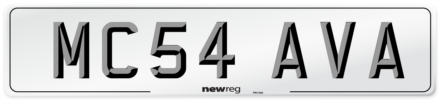 MC54 AVA Front Number Plate