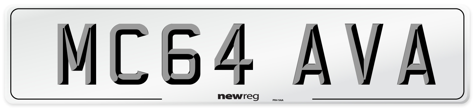 MC64 AVA Front Number Plate