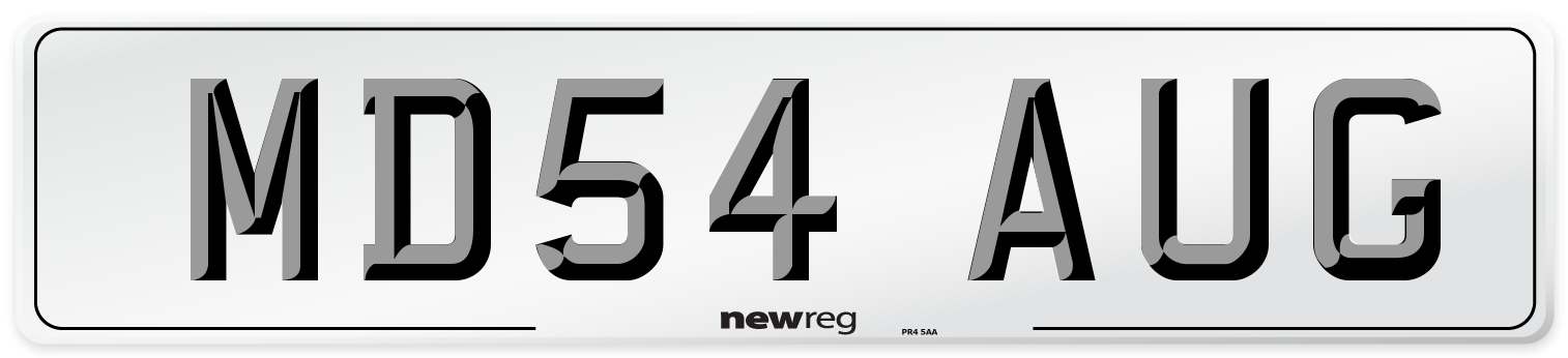 MD54 AUG Front Number Plate