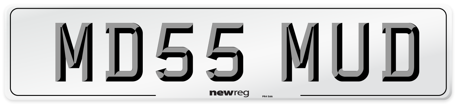 MD55 MUD Front Number Plate