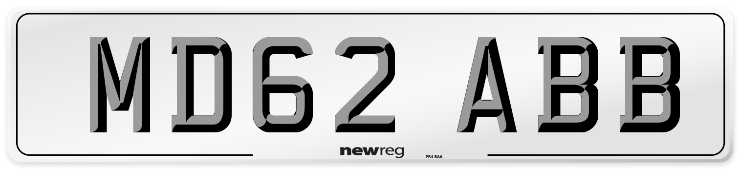 MD62 ABB Front Number Plate