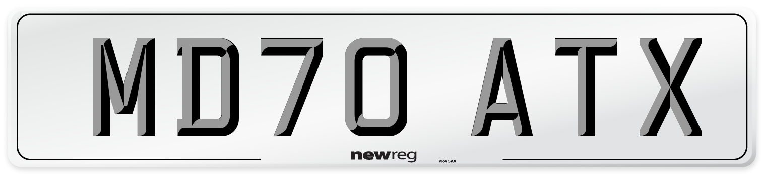 MD70 ATX Front Number Plate