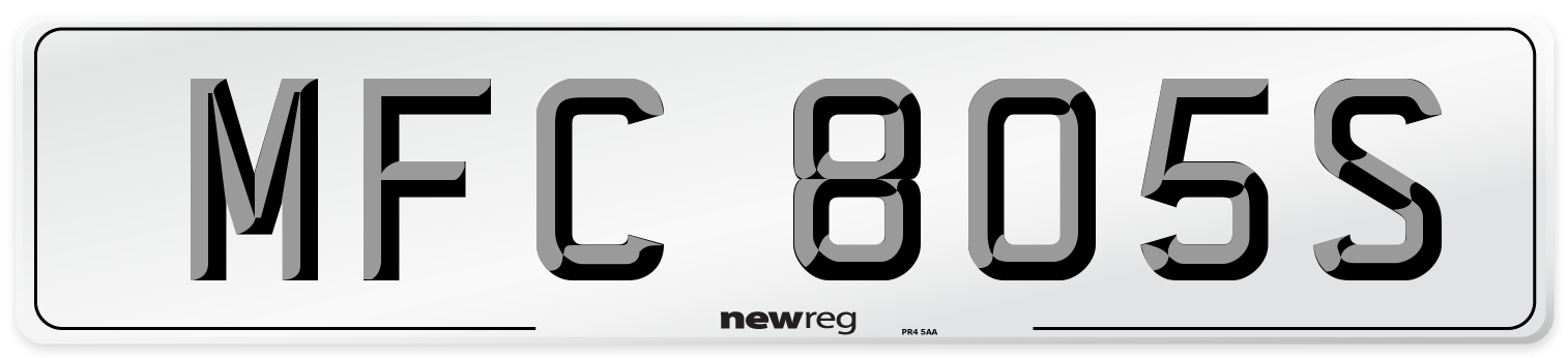 MFC 805S Front Number Plate
