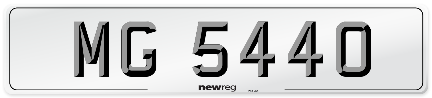 MG 5440 Front Number Plate