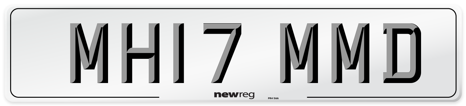 MH17 MMD Front Number Plate