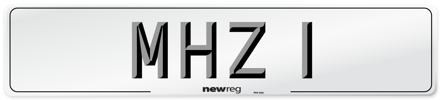 MHZ 1 Front Number Plate