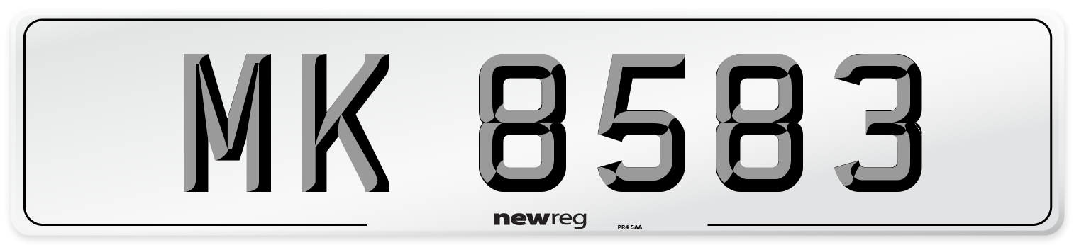 MK 8583 Front Number Plate