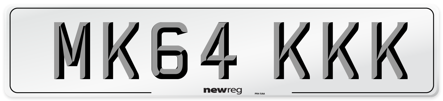 MK64 KKK Front Number Plate