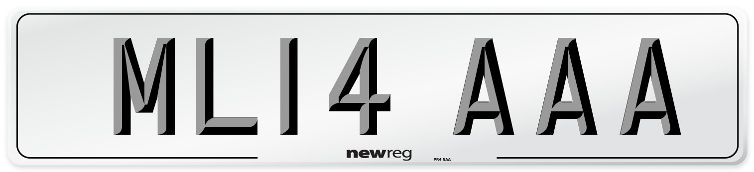 ML14 AAA Front Number Plate