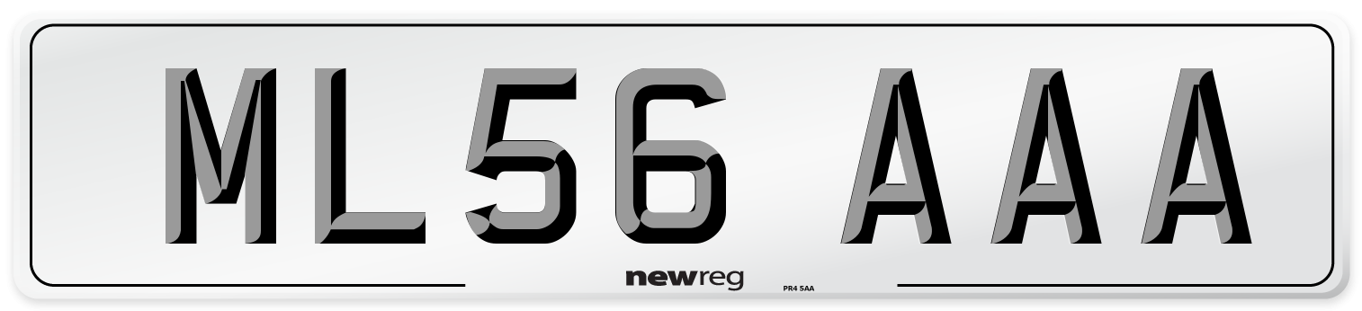 ML56 AAA Front Number Plate