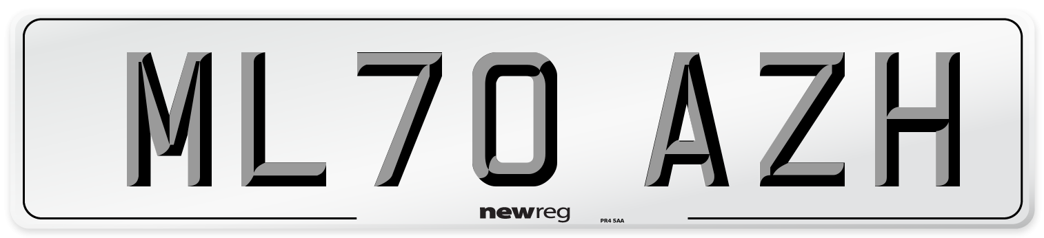 ML70 AZH Front Number Plate