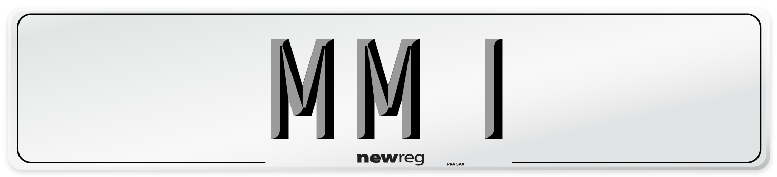 MM 1 Front Number Plate