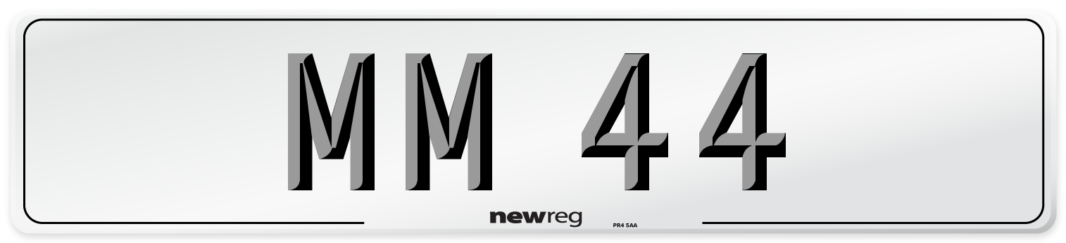 MM 44 Front Number Plate