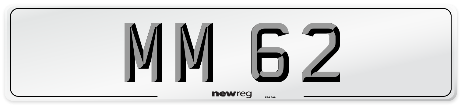 MM 62 Front Number Plate