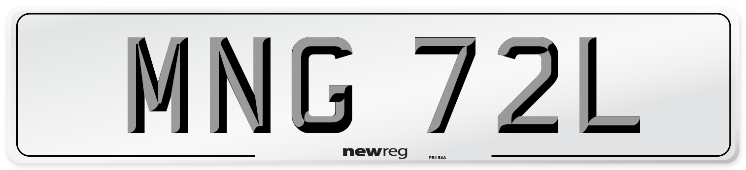 MNG 72L Front Number Plate