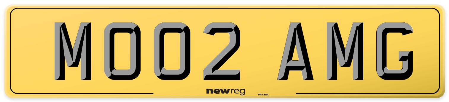 MO02 AMG Rear Number Plate
