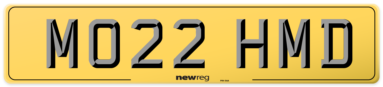MO22 HMD Rear Number Plate