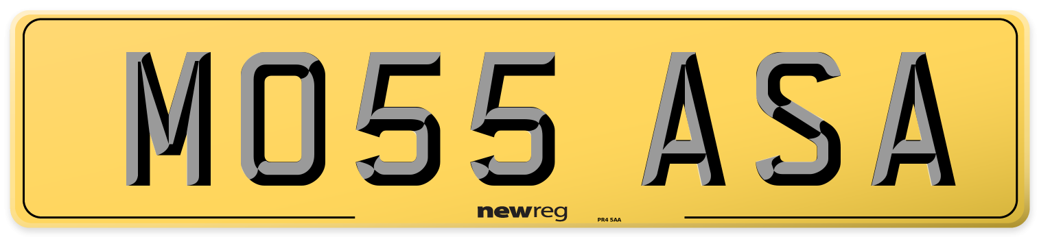 MO55 ASA Rear Number Plate