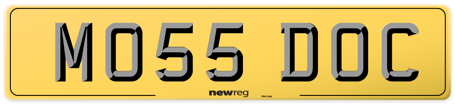 MO55 DOC Rear Number Plate
