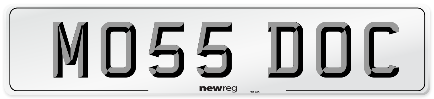 MO55 DOC Front Number Plate
