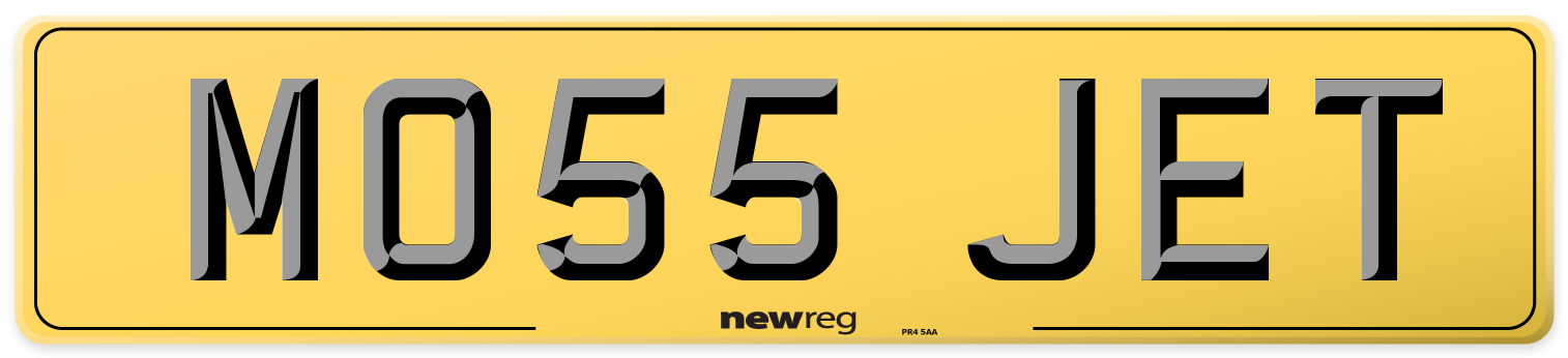 MO55 JET Rear Number Plate