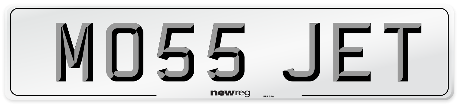 MO55 JET Front Number Plate
