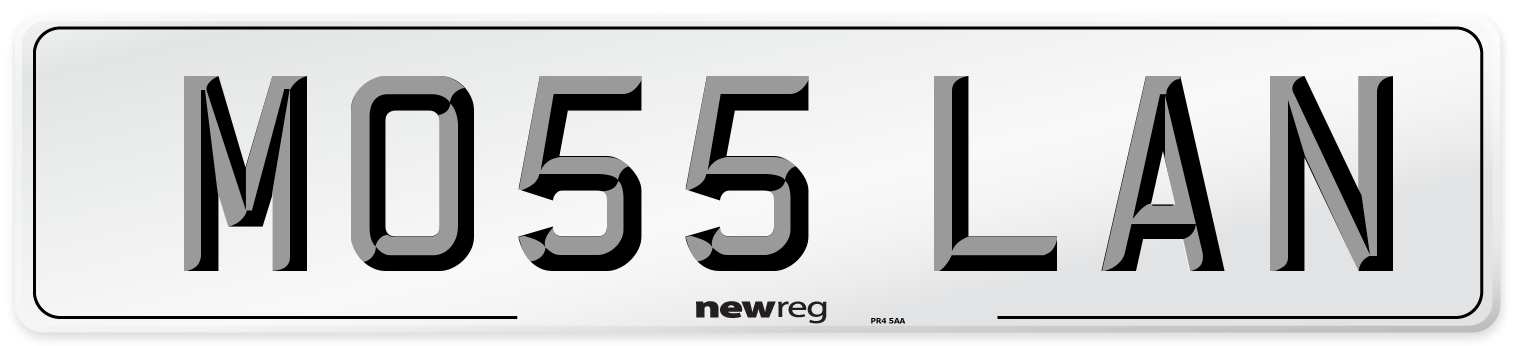 MO55 LAN Front Number Plate
