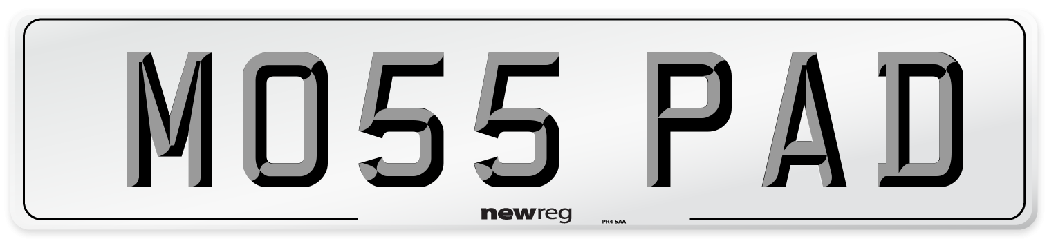 MO55 PAD Front Number Plate