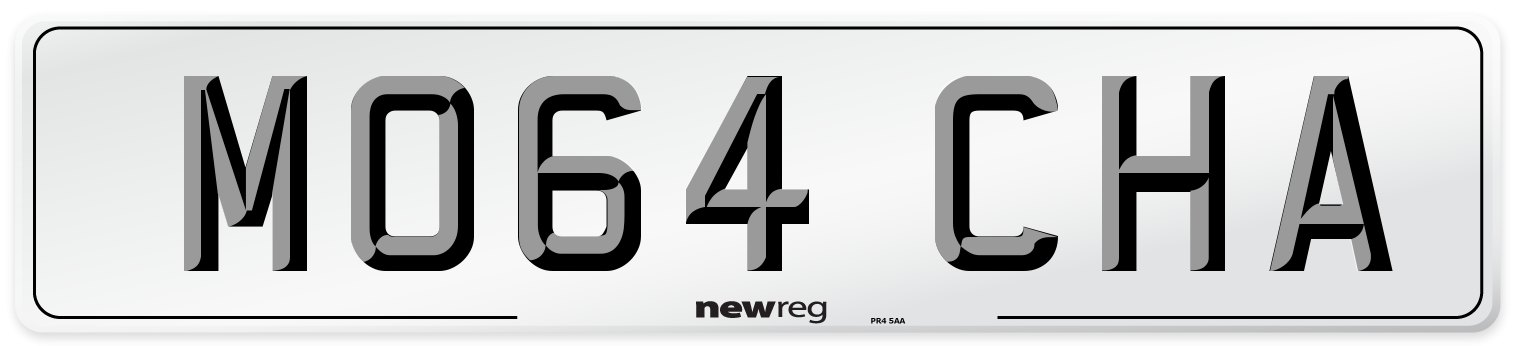 MO64 CHA Front Number Plate