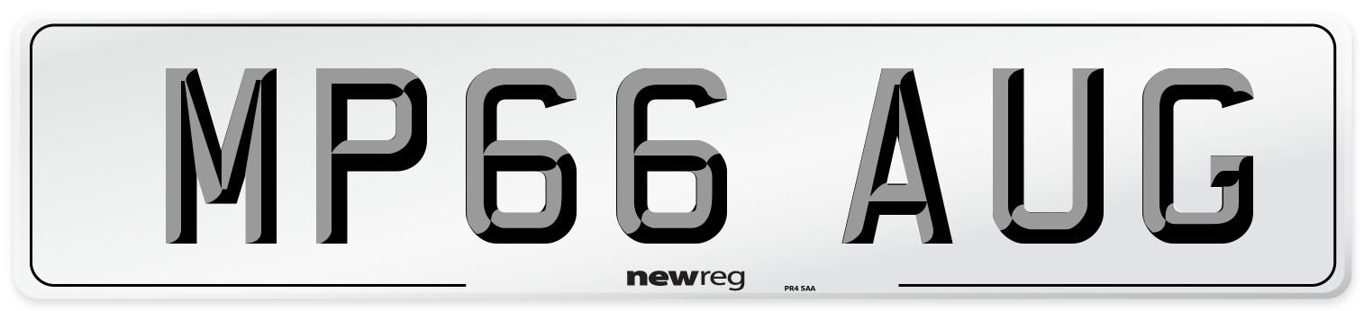 MP66 AUG Front Number Plate