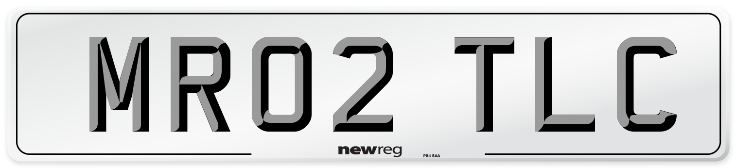 MR02 TLC Front Number Plate