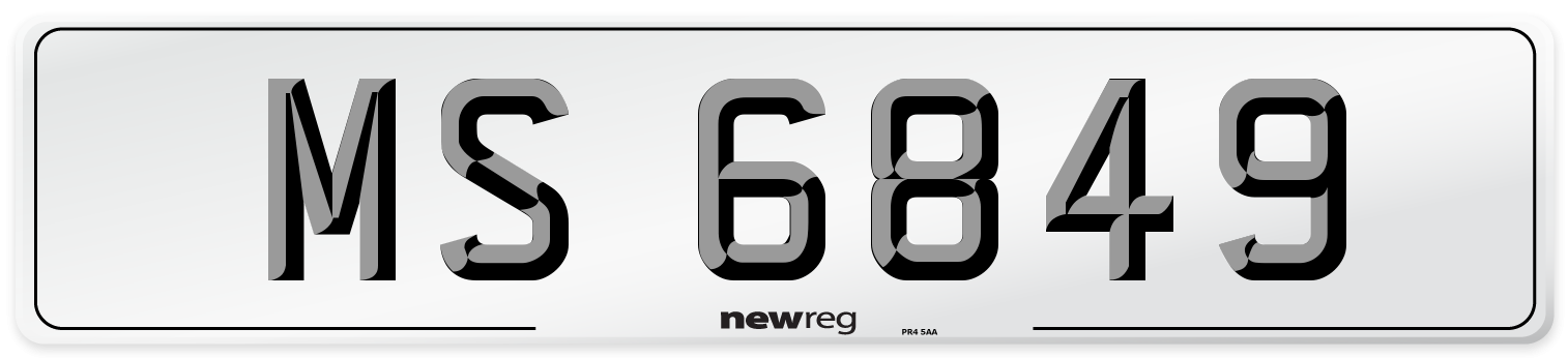 MS 6849 Front Number Plate