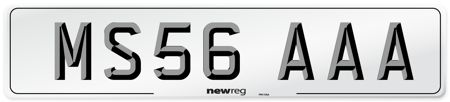 MS56 AAA Front Number Plate