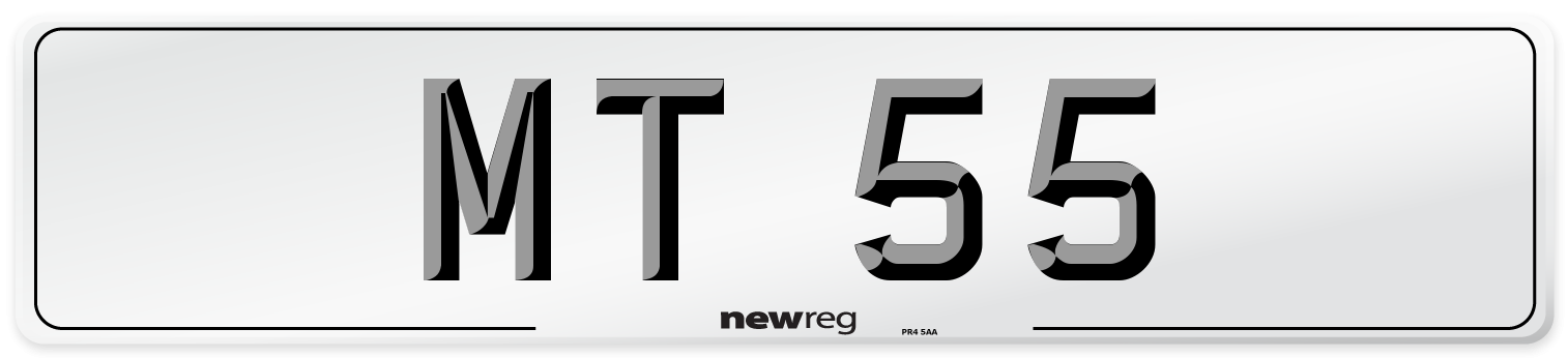 MT 55 Front Number Plate
