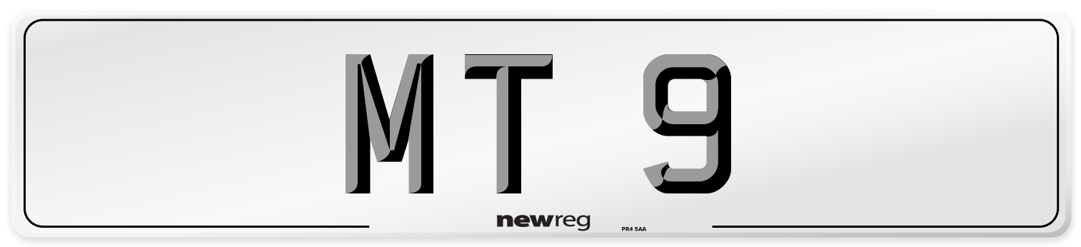 MT 9 Front Number Plate