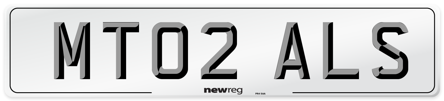 MT02 ALS Front Number Plate