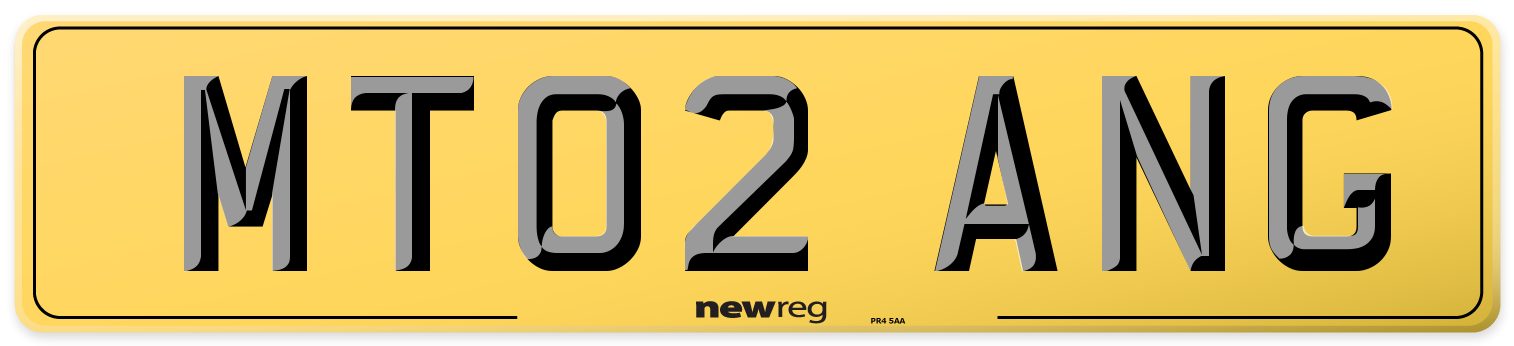 MT02 ANG Rear Number Plate