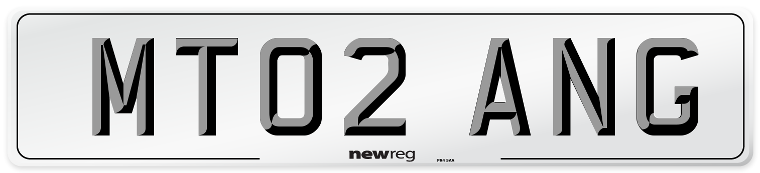 MT02 ANG Front Number Plate