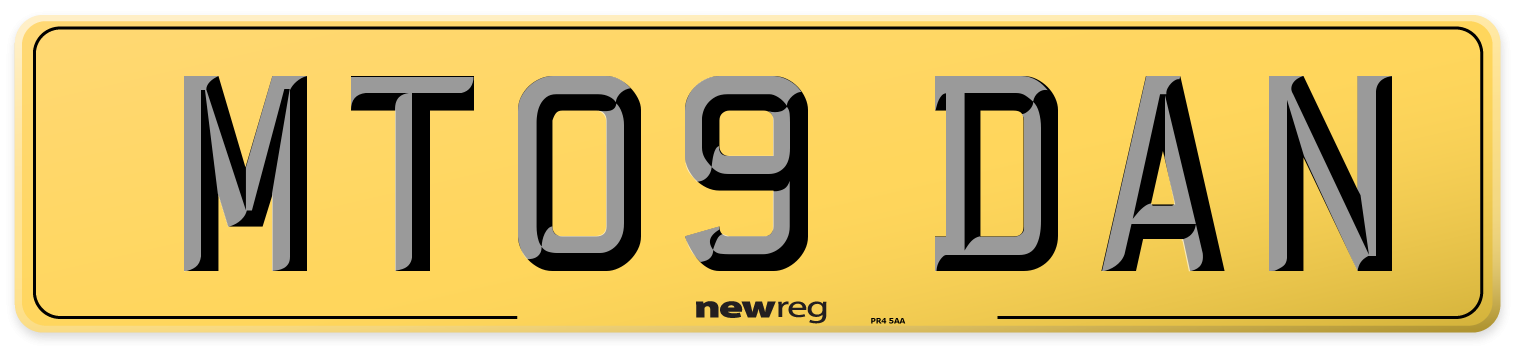 MT09 DAN Rear Number Plate