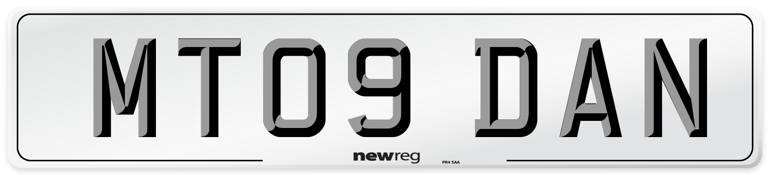 MT09 DAN Front Number Plate
