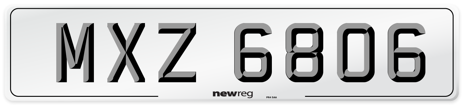 MXZ 6806 Front Number Plate