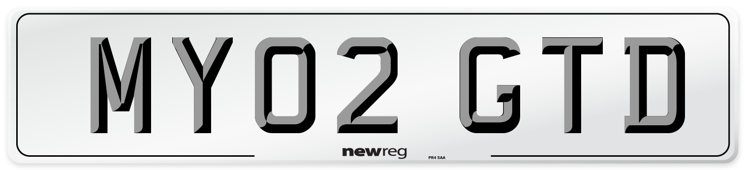 MY02 GTD Front Number Plate
