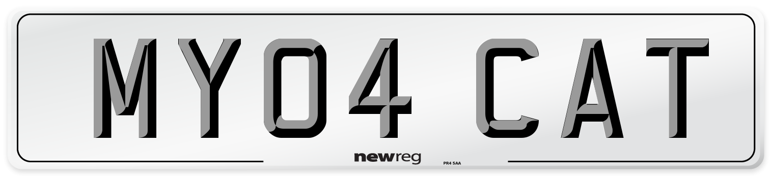 MY04 CAT Front Number Plate