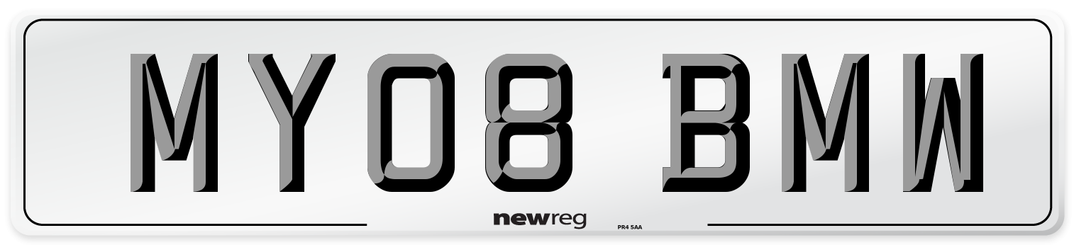 MY08 BMW Front Number Plate