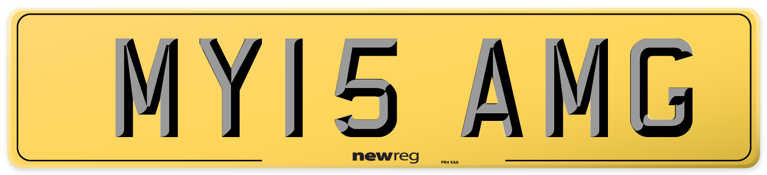 MY15 AMG Rear Number Plate