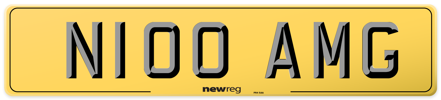 N100 AMG Rear Number Plate