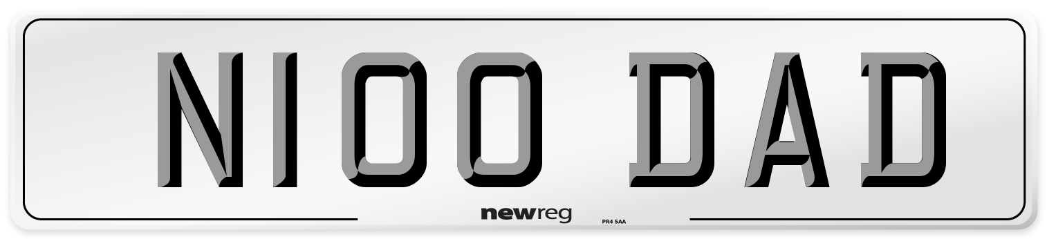 N100 DAD Front Number Plate
